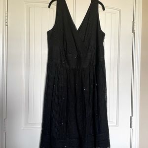 Perfect Black W/Sparkling Sequins Dress for a Wedding, or Holiday Party.